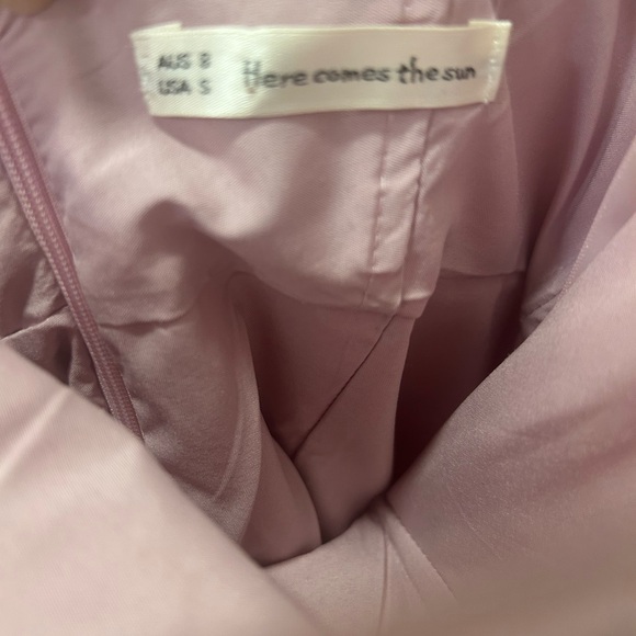 NWOT Here Comes the Sun Pink Ruffle Mini Dress - Picture 2 of 3